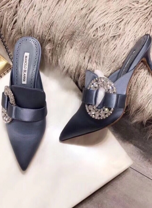 Manolo Blahnik shoes gray