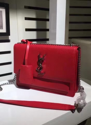 SAINT LAURENT SUNSET MEDIUM IN SMOOTH LEATHER BAG
