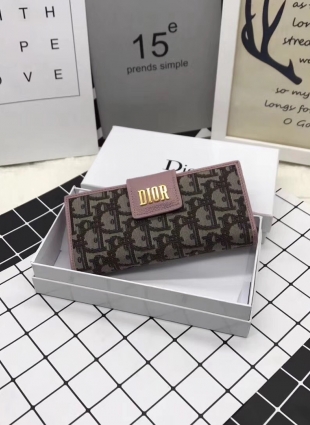 DIOR pink wallet