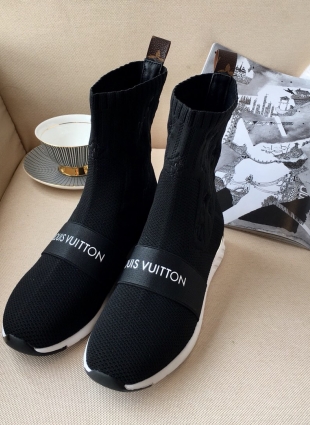 Louis Vuitton black boots
