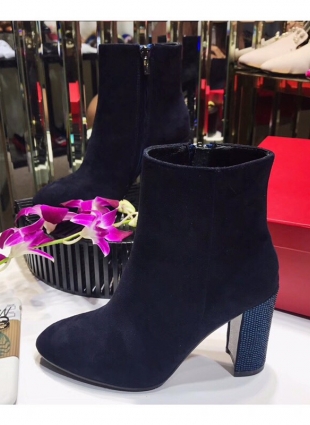 Rene Caovilla dark blue boots
