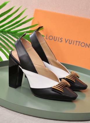Louis Vuitton black and white shoes