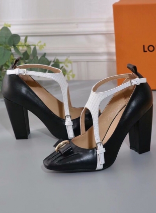 Louis Vuitton black and white shoes