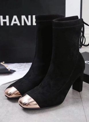 Chanel black boots