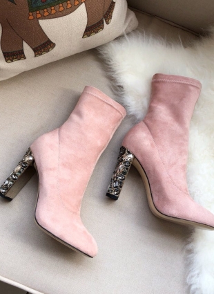 Jimmy Choo pink boots