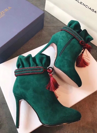 Aquazzura green boots