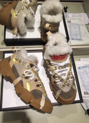 Gucci brown sneakers