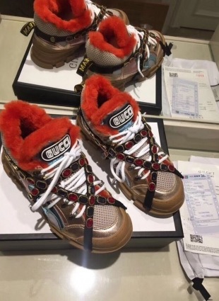 Gucci brown sneakers