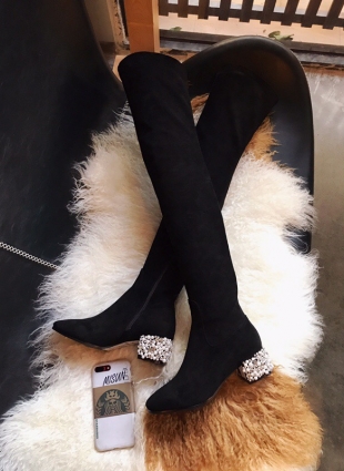 Rene Caovilla black boots