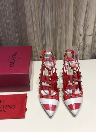 Valentino red and white shoes heel 9,5 cm