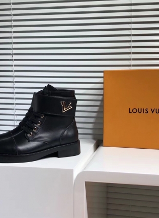 Louis Vuitton black boots