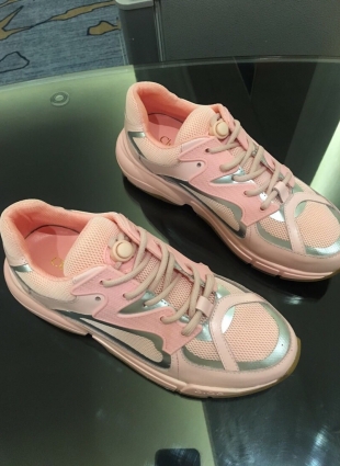 Christian Dior pink sneakers