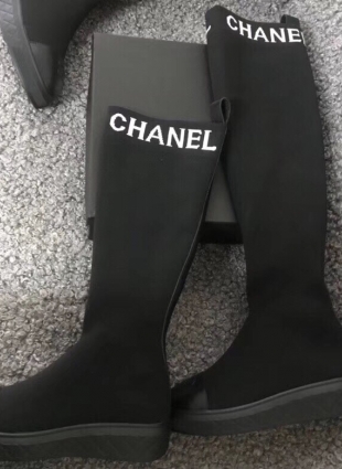 Chanel boots black
