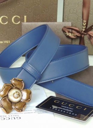 Gucci belt woman dark blue