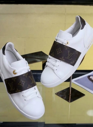 Louis Vuitton sneakers white and brown