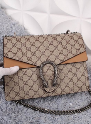 GG dionysus bag leather canvas 30 cm