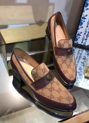 Gucci shoes brown and burgundy