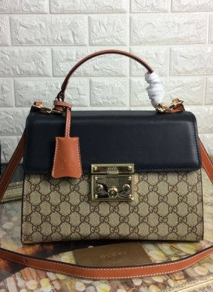Padlock small GG top handle bag