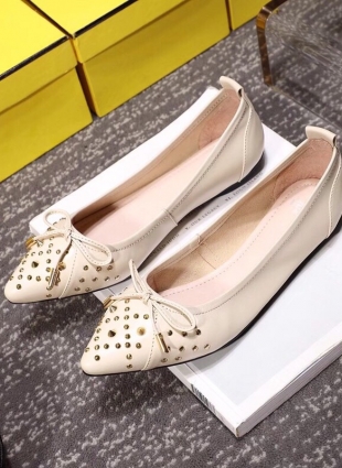 Fendi shoes ivory