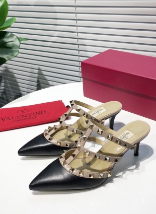 Valentino black shoes heel 6,5 cm