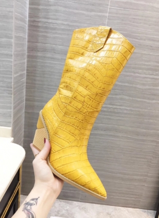 Fendi boots yellow