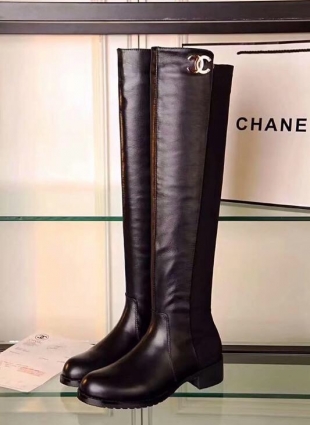 Chanel boots black