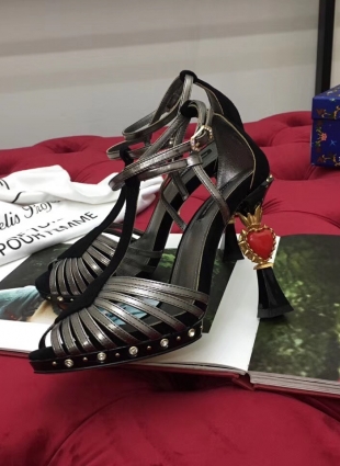 Dolce & Gabbana shoes silver and black
