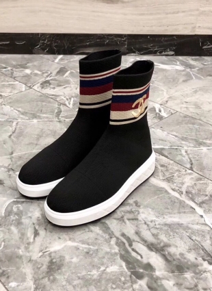 Chanel boots black
