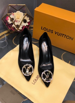 Louis Vuitton shoes black heels 7 cm