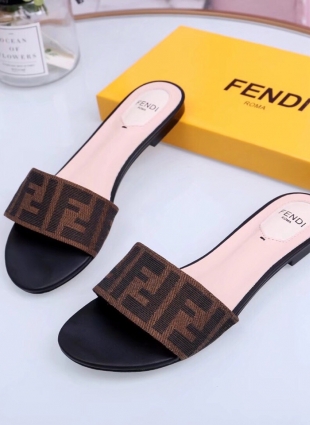Fendi step-ins brown