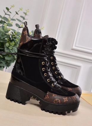 LOUIS VUITTON BOOTS BLACK