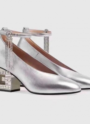 Gucci shoes silver
