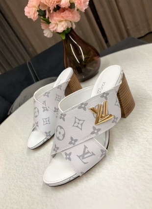Louis Vuitton sandals white
