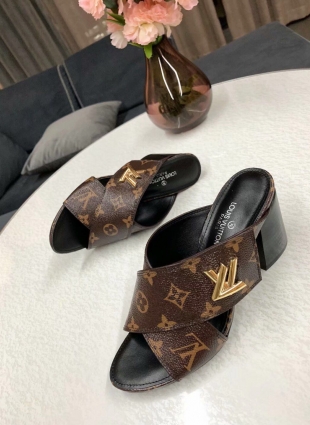 Louis Vuitton sandals brown