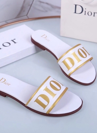 Christian Dior step-ins white
