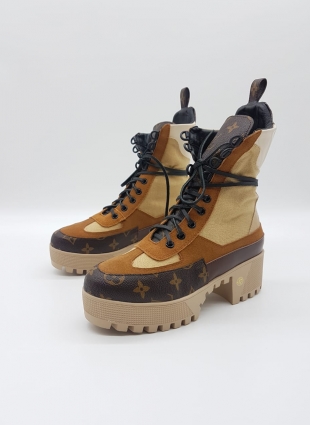 Louis Vuitton boots brown