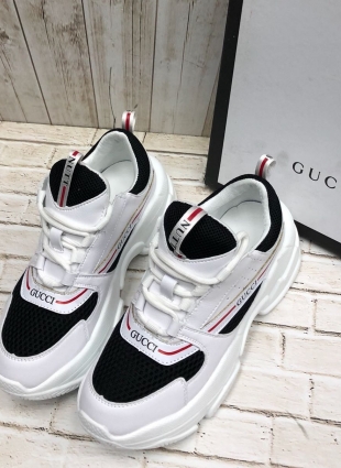 Gucci sneakers white and black