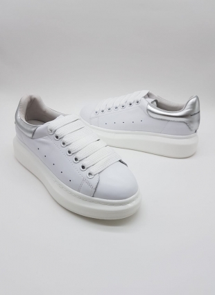Alexander McQueen sneakers white and silver