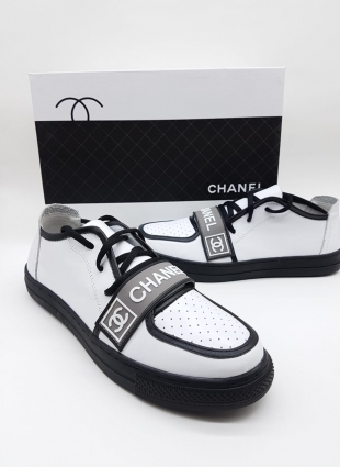 Chanel sneakers white and black