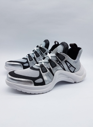 Louis Vuitton sneakers white and silver