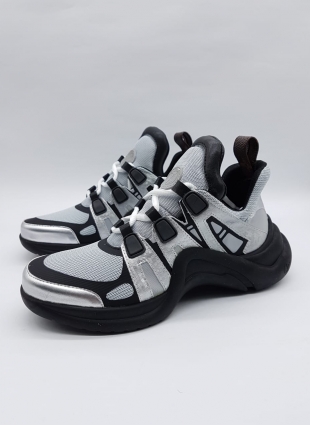 Louis Vuitton sneakers black and silver