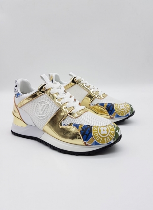 Louis Vuitton sneakers white and gold