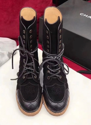 Chanel boots black