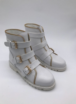 Balmain boots white