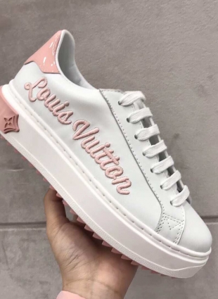 Louis Vuitton sneakers white and pink
