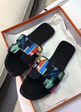 Hermès step-ins multicolored