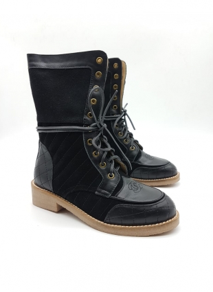 Chanel boots black