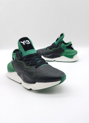Y-3 sneakers black and green
