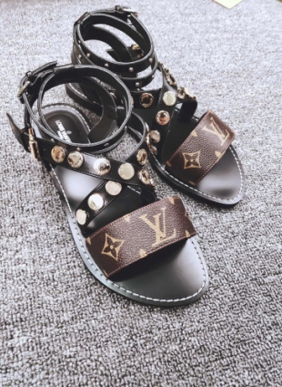 Louis Vuitton sandals brown