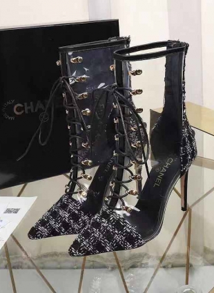 Chanel boots black